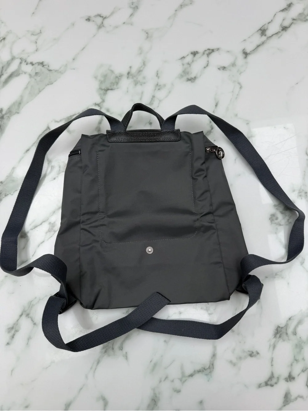 Longchamp Le Pliage “Green” Nylon Backpack – Graphite Gray (NWOT)